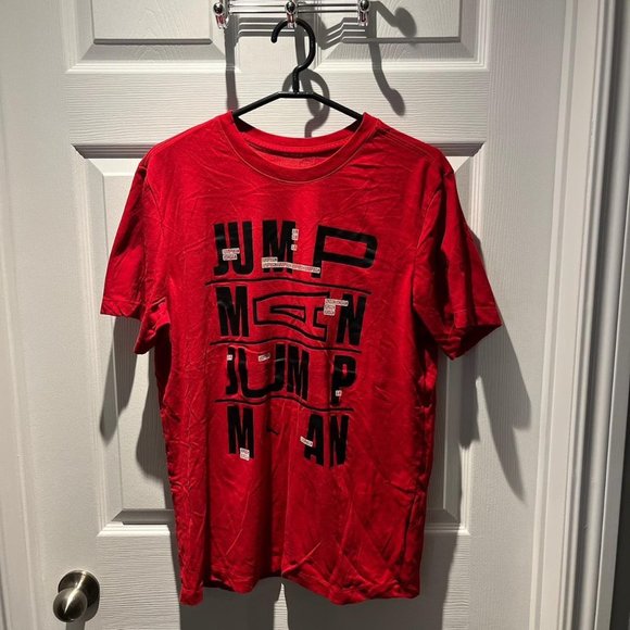 Nike Jordan Red T Shirt - Picture 1 of 4